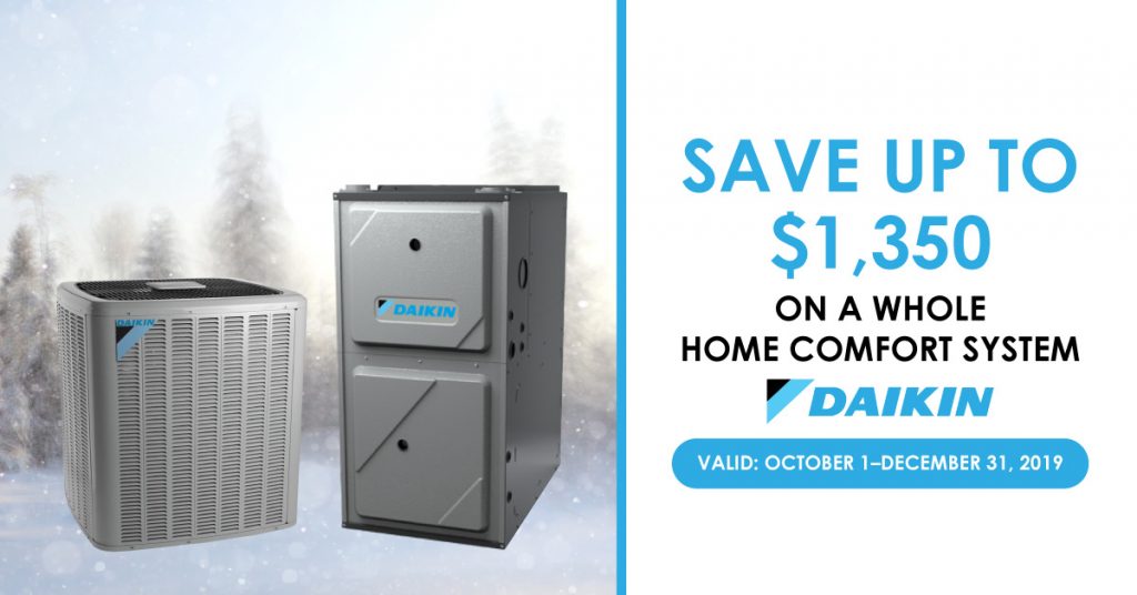 Everyone in the Kitchener-Waterloo area is getting ready for a cold winter, but you can stay cozy all year-round with our Daikin Fall Promotion.